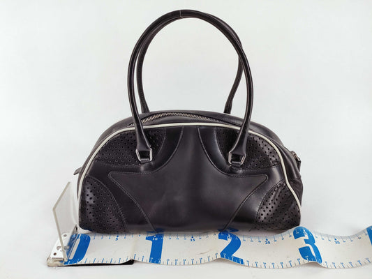 PRADA Prada Mini Boston Bag in Black Leather