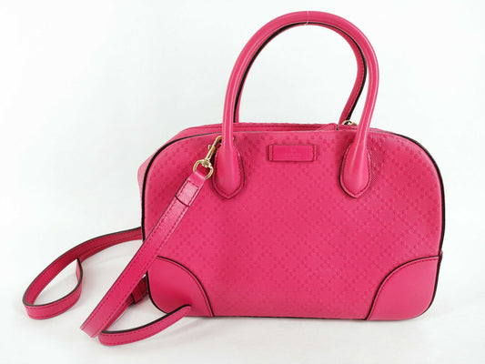 GUCCI Leather Handbag with Shoulder Strap