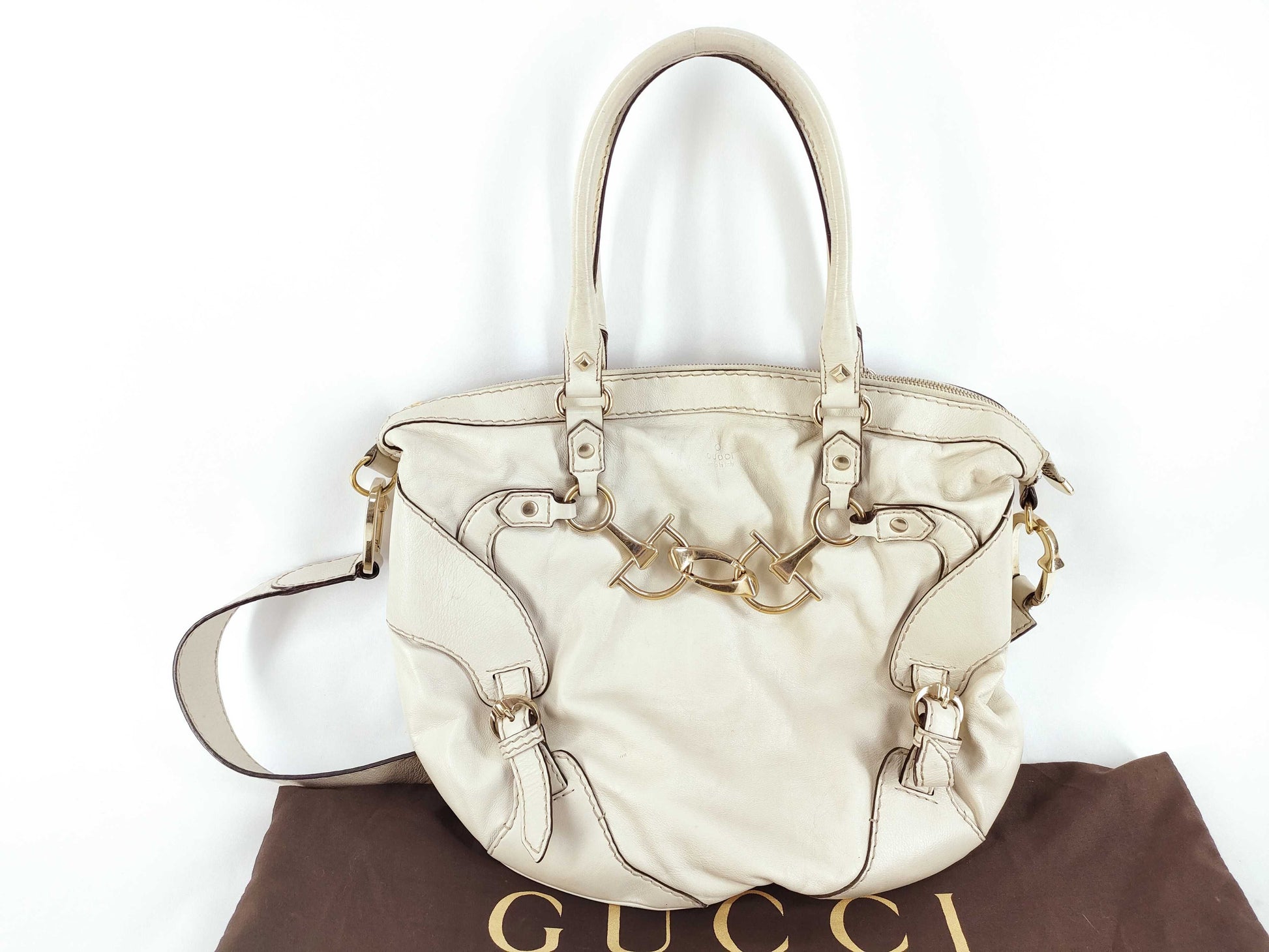 GUCCI Horsebit Bag with Shoulder Strap