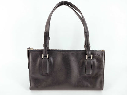PRADA Prada Handbag Black Leather Handbag