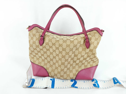 GUCCI GG Canvas Shoulder Bag with Shoulder Strap