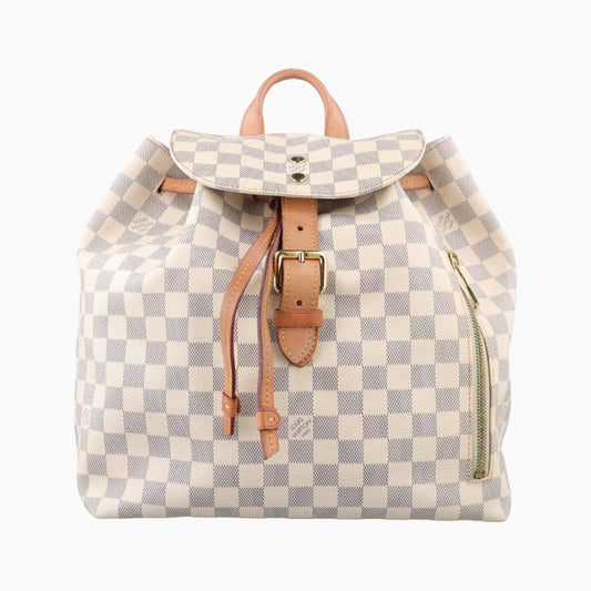 LOUIS VUITTON Speron Azur Damier Canvas Backpack N41578SR2186
