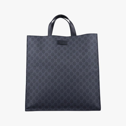 GUCCI GG Supreme Tiger Black PVC Coated Canvas Handbag 495559B030194666