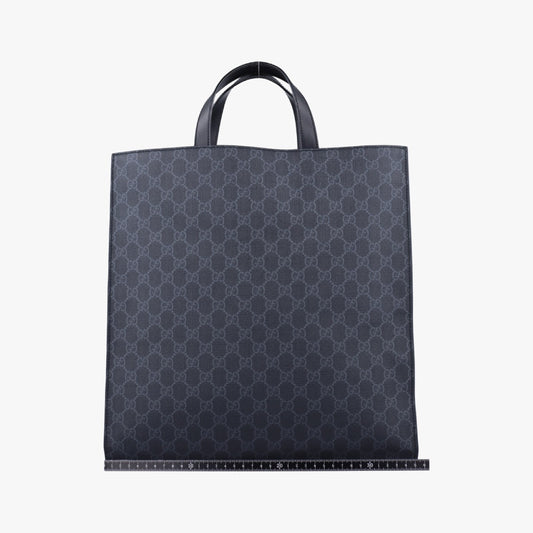 GUCCI GG Supreme Tiger Black PVC Coated Canvas Handbag 495559B030194666