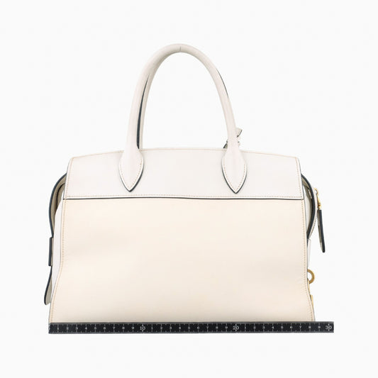 PRADA Esplanade White Leather 117 X Handbag