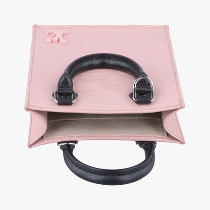 LOUIS VUITTON Petite Sac Pla Rose Ballerine Epi M69575 IC Chip Handbag