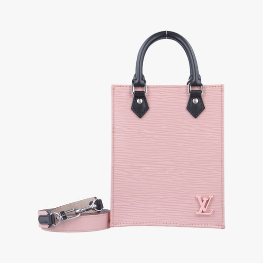 LOUIS VUITTON Petite Sac Pla Rose Ballerine Epi M69575 IC Chip Handbag