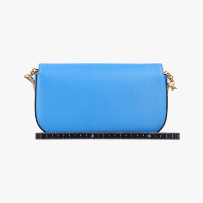 GUCCI Adidas Collaboration Horsebit Blue x White Leather Shoulder Bag 722009I039609325