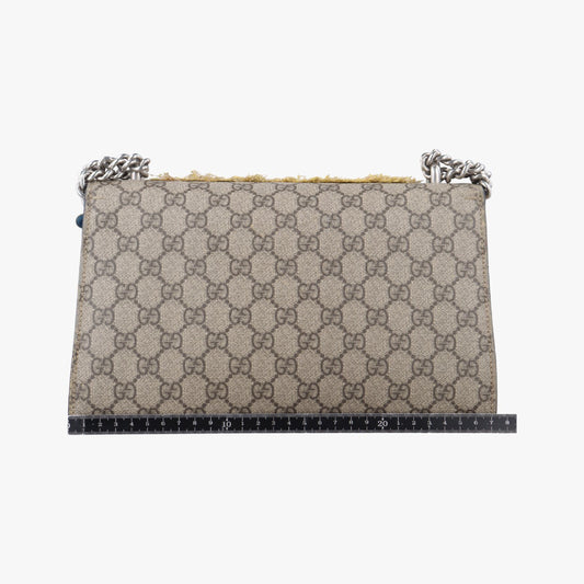 GUCCI Dionysus Brown x Multicolor PVC Coated Canvas Shoulder Bag 400249G020853364