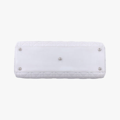 Dior Lady Dior White Lambskin 16-BO-1101 Handbag