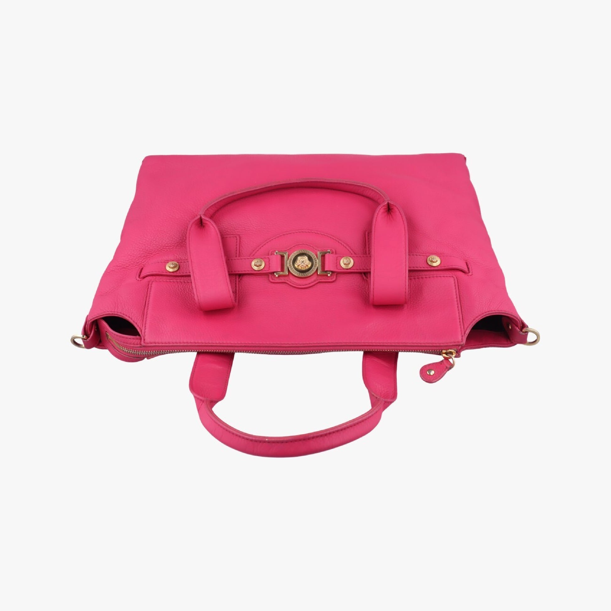 VERSACE Medusa Head Pink Leather CLG 149 251 662 568 Shoulder Bag