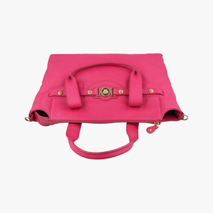 VERSACE Medusa Head Pink Leather CLG 149 251 662 568 Shoulder Bag