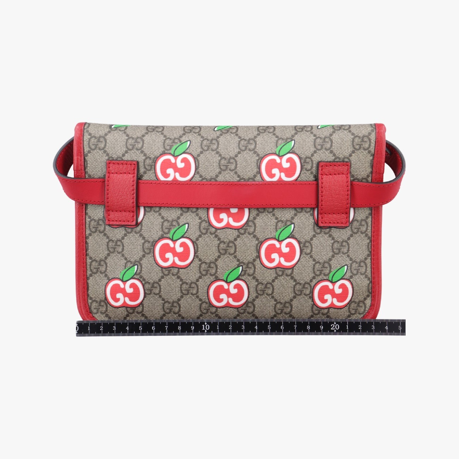 GUCCI GG Apple Beige x Multicolor PVC Coated Canvas Shoulder Bag 625233D033008978