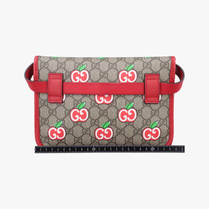 GUCCI GG Apple Beige x Multicolor PVC Coated Canvas Shoulder Bag 625233D033008978