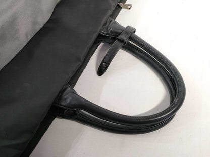 PRADA Nylon Prada Nylon Tote Bag Gray/Black