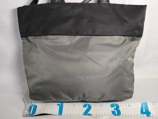 PRADA Nylon Prada Nylon Tote Bag Gray/Black
