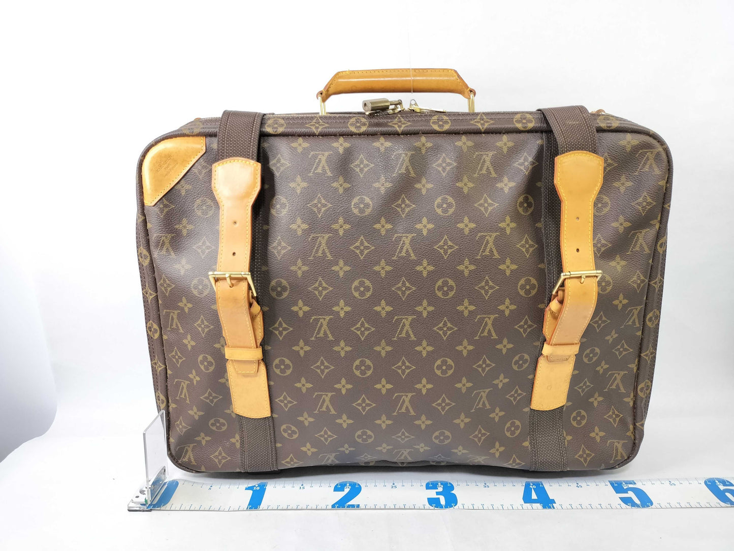LOUIS VUITTON Monogram Satellite 53 M23356 VI1906 Brown Suitcase