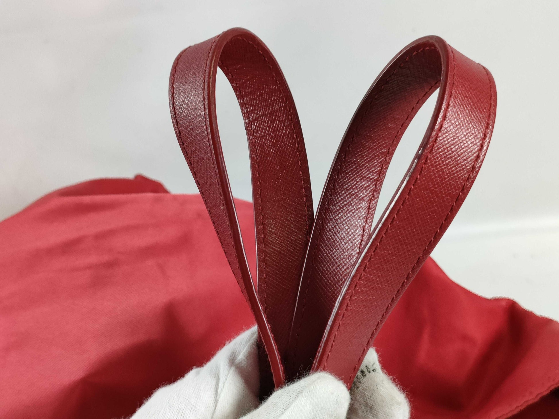 PRADA Nylon PH - Prada Vela Red Nylon Tote Bag