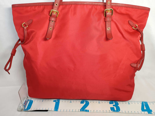 PRADA PH - Prada Tessutu Saffian Red Tote Bag Nylon Tote Bag