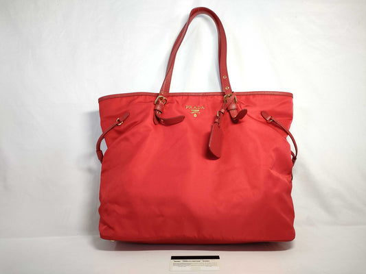 PRADA PH - Prada Tessutu Saffian Red Tote Bag Nylon Tote Bag