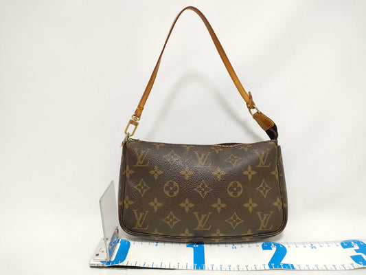 LOUIS VUITTON Monogram Pochette Accessoires M51980 CA0070 Brown Pouch