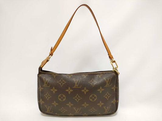 LOUIS VUITTON Monogram Pochette Accessoires M51980 CA0070 Brown Pouch