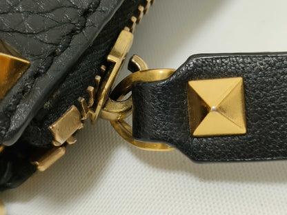 Valentino Garavani TH－Valentino Optic Grainy Leather Small Rockstud Hype Shoulder Bag Shoulder bag