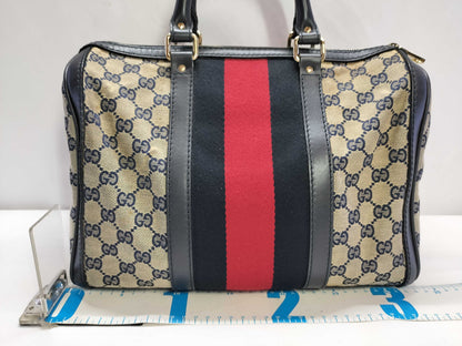 GUCCI GG Canvas ID - Gucci GG Canvas Canvas x Leather 2-Way Handbag 247205 - Grade B Handbag