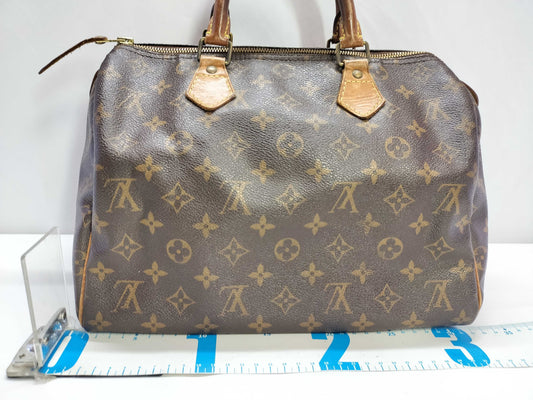 LOUIS VUITTON Monogram ID - Louis Vuitton Monogram Speedy 30 M41526 Brown TR2180 - Grade BC Handbag