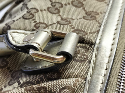 GUCCI GG Canvas ID - Gucci GG Canvas Sukey Beige x Gold Handbags - Grade B Handbag