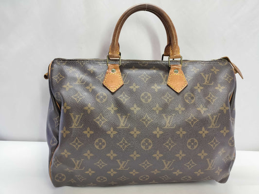 LOUIS VUITTON Monogram ID - Louis Vuitton Monogram Speedy 35 M41524 #VI0952 - Grade BC Handbag
