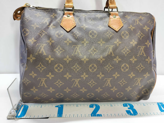 LOUIS VUITTON Monogram ID - Louis Vuitton Monogram Speedy 35 M41524 #VI0952 - Grade BC Handbag