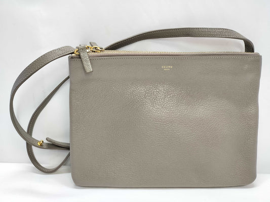 CELINE PH - Celine Trio Leather Crossbody Bag 25cm Shoulder Bag