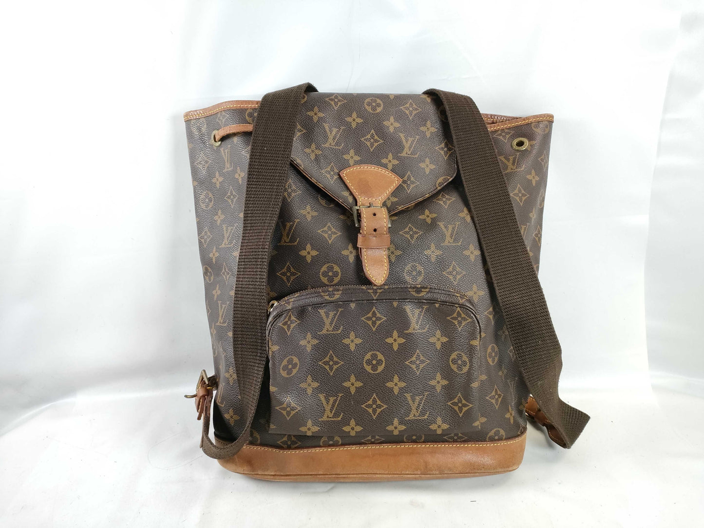 LOUIS VUITTON Monogram ID - Louis Vuitton Montsouris Monogram Canvas Bag 32cm #SD0926 GHW Backpack - Gr Backpack