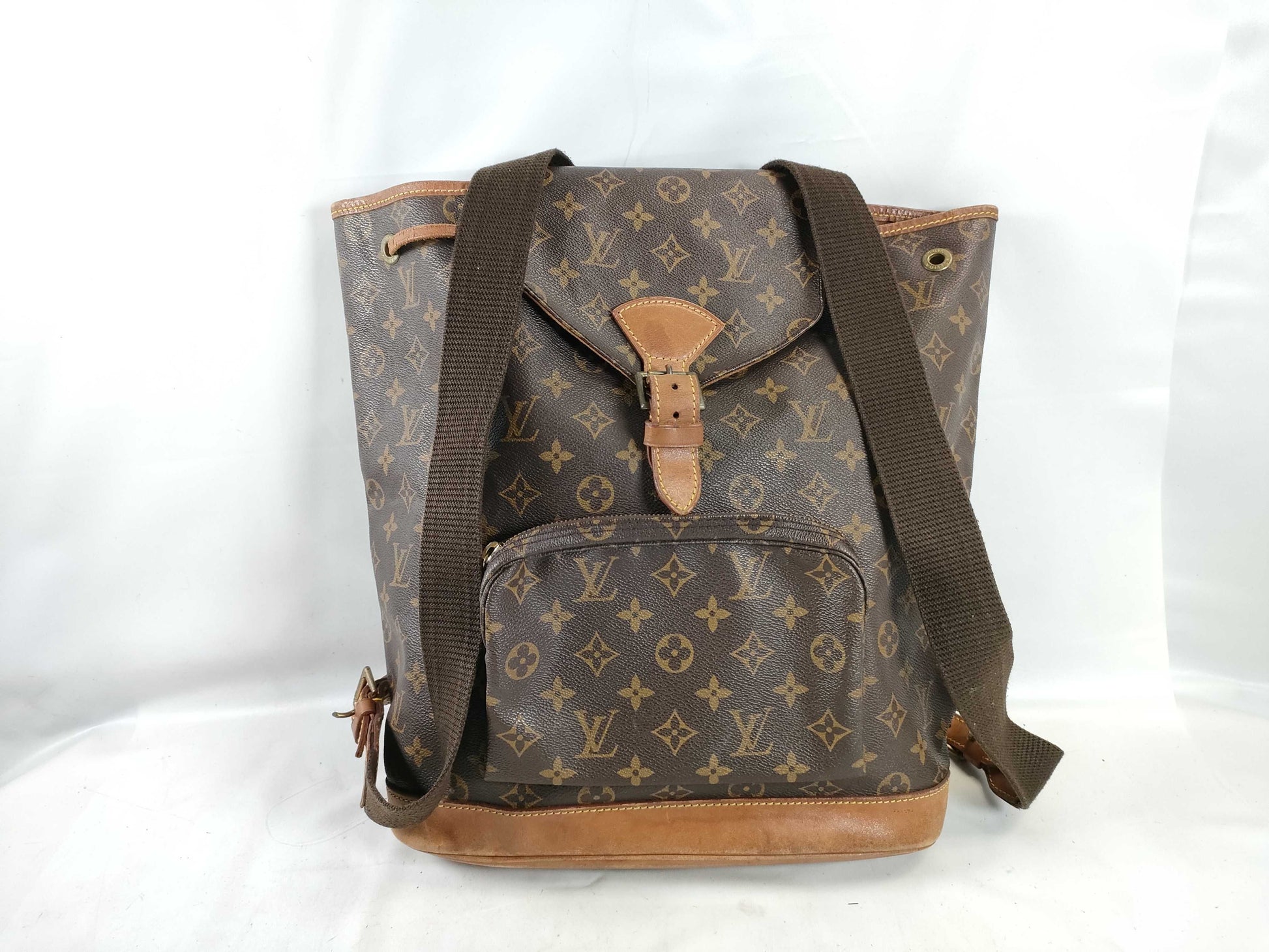 LOUIS VUITTON Monogram ID - Louis Vuitton Montsouris Monogram Canvas Bag 32cm #SD0926 GHW Backpack - Gr Backpack