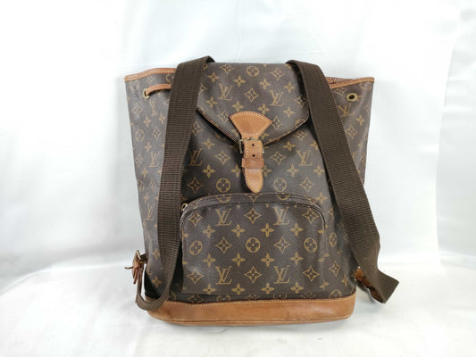 LOUIS VUITTON Monogram ID - Louis Vuitton Montsouris Monogram Canvas Bag 32cm #SD0926 GHW Backpack - Gr Backpack