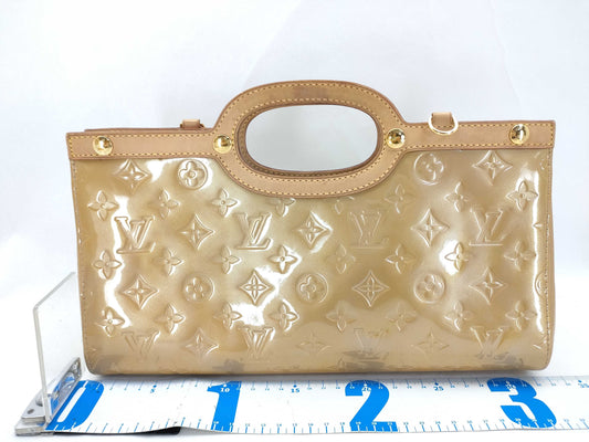 LOUIS VUITTON Vernis Roxbury Drive M91391 LM00636 Yellow Handbag