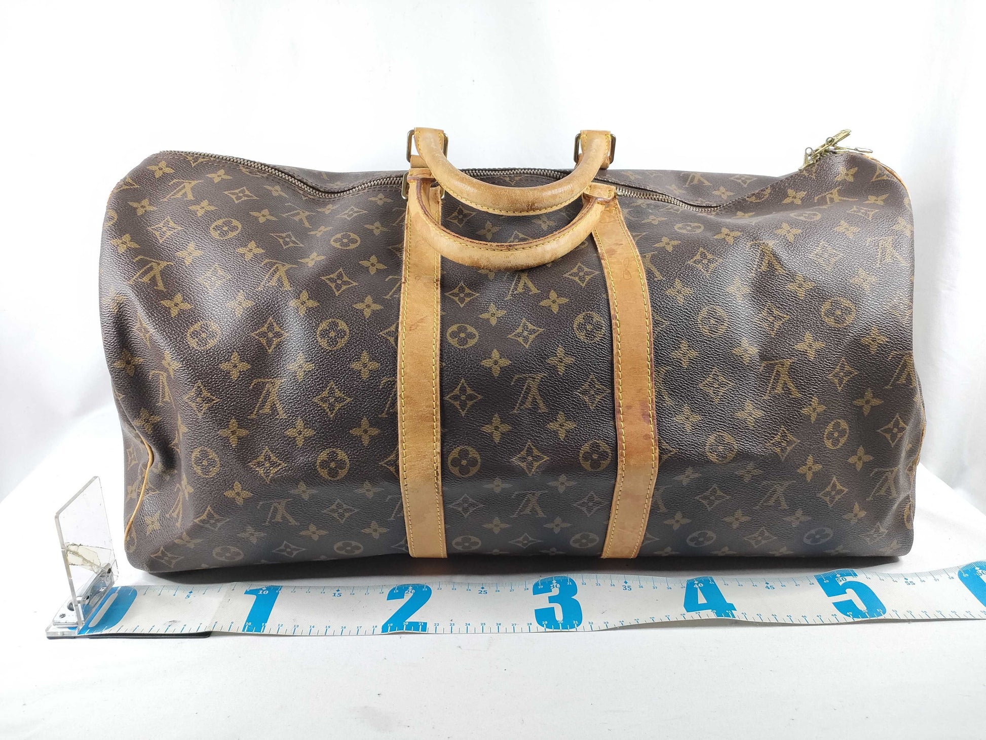 LOUIS VUITTON Monogram Keepall Bandouliere 55 M41414 TH0936 Boston Bag
