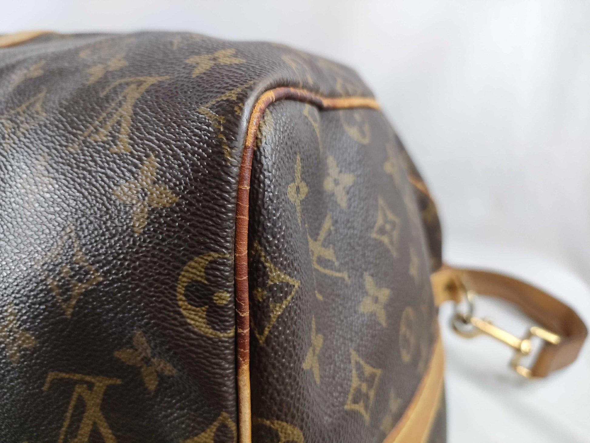 LOUIS VUITTON Monogram Keepall Bandouliere 55 M41414 TH0936 Boston Bag