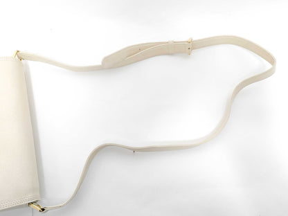 VALENTINO Valentino logo leather shoulder bag white shoulder bag