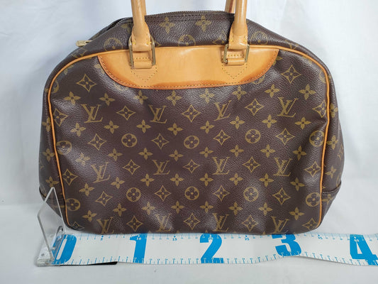 LOUIS VUITTON Monogram Deauville M47270 VI0986 Brown Handbag