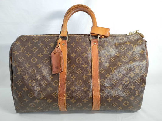 LOUIS VUITTON Monogram Keepall 45 M41428 Boston Bag with Unclear Serial Number