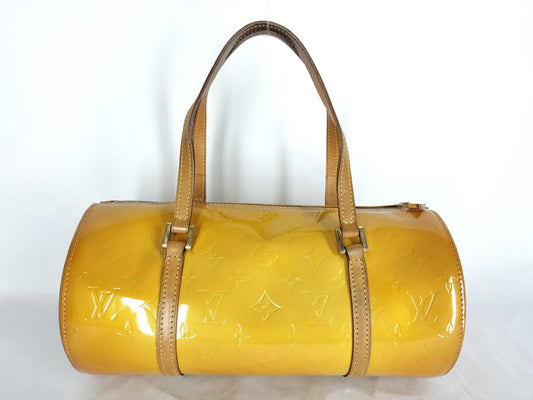 LOUIS VUITTON Vernis Bedford Yellow Handbag M91006 V10092