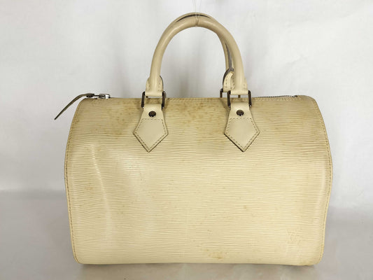 LOUIS VUITTON Epi ID - Louis Vuitton Leather Speedy Handbag 28cm SHW #SP2077 - Grade B Boston Bag