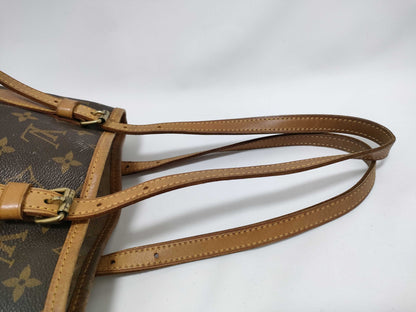 LOUIS VUITTON Monogram Bucket PM M42238 Brown Shoulder Bag with Unknown Serial Number and Interior Peeling