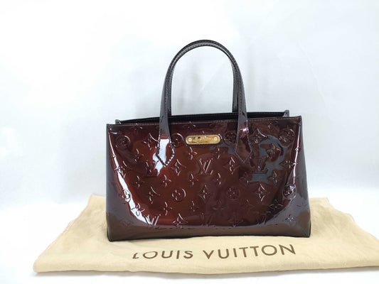 LOUIS VUITTON Vernis Wilshire PM M91451 Handbag with Unknown Serial Number