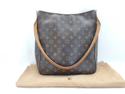 LOUIS VUITTON Monogram Looping GM M51145 MI0010 Brown Shoulder Bag
