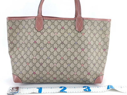 GUCCI GG Supreme Tote Bag, Beige, 309498, with Pouch