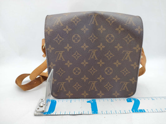 LOUIS VUITTON Monogram Cartouchiere M51253 SL0994 Brown Shoulder Bag