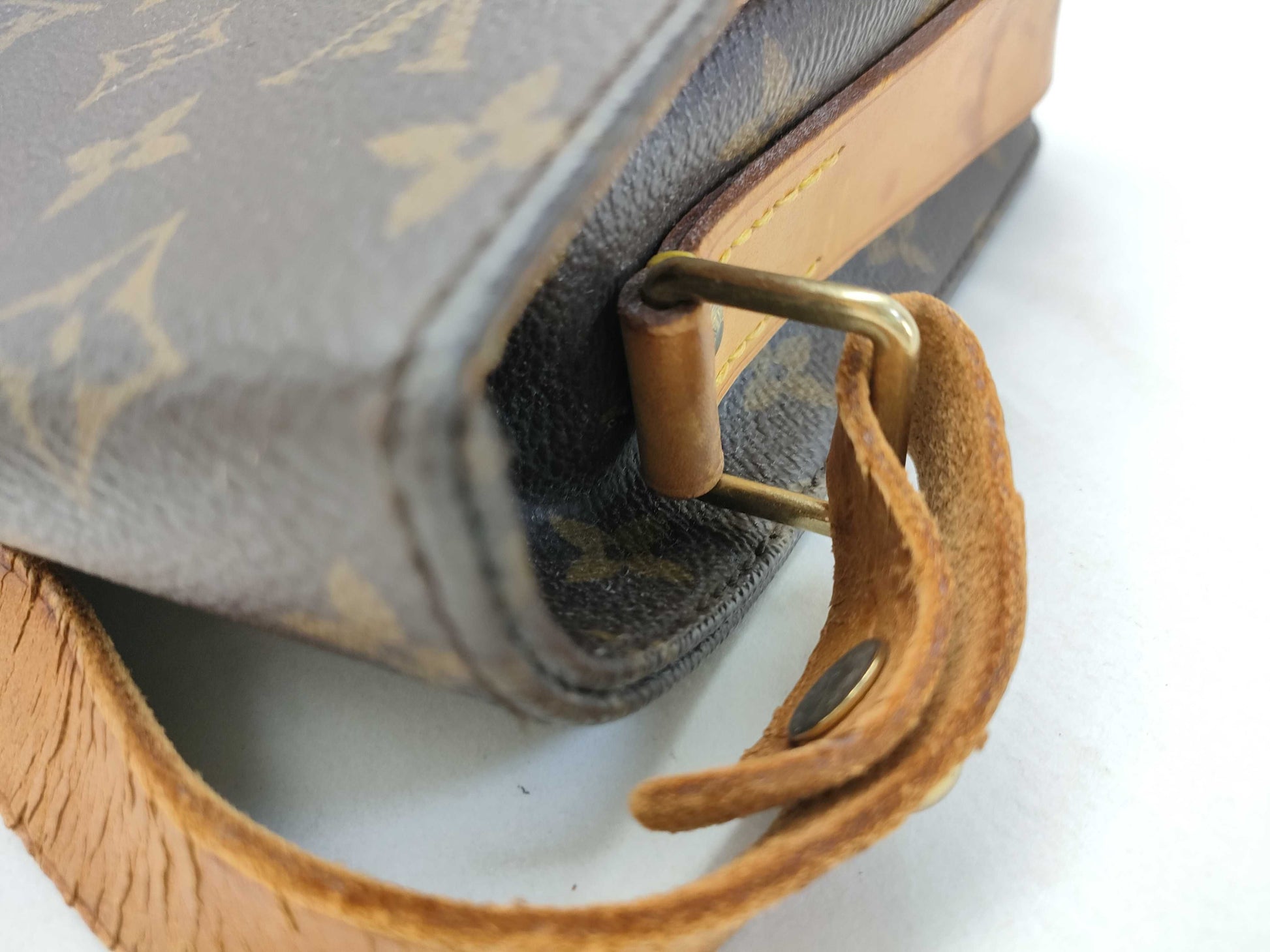 LOUIS VUITTON Monogram Cartouchiere M51253 SL0994 Brown Shoulder Bag